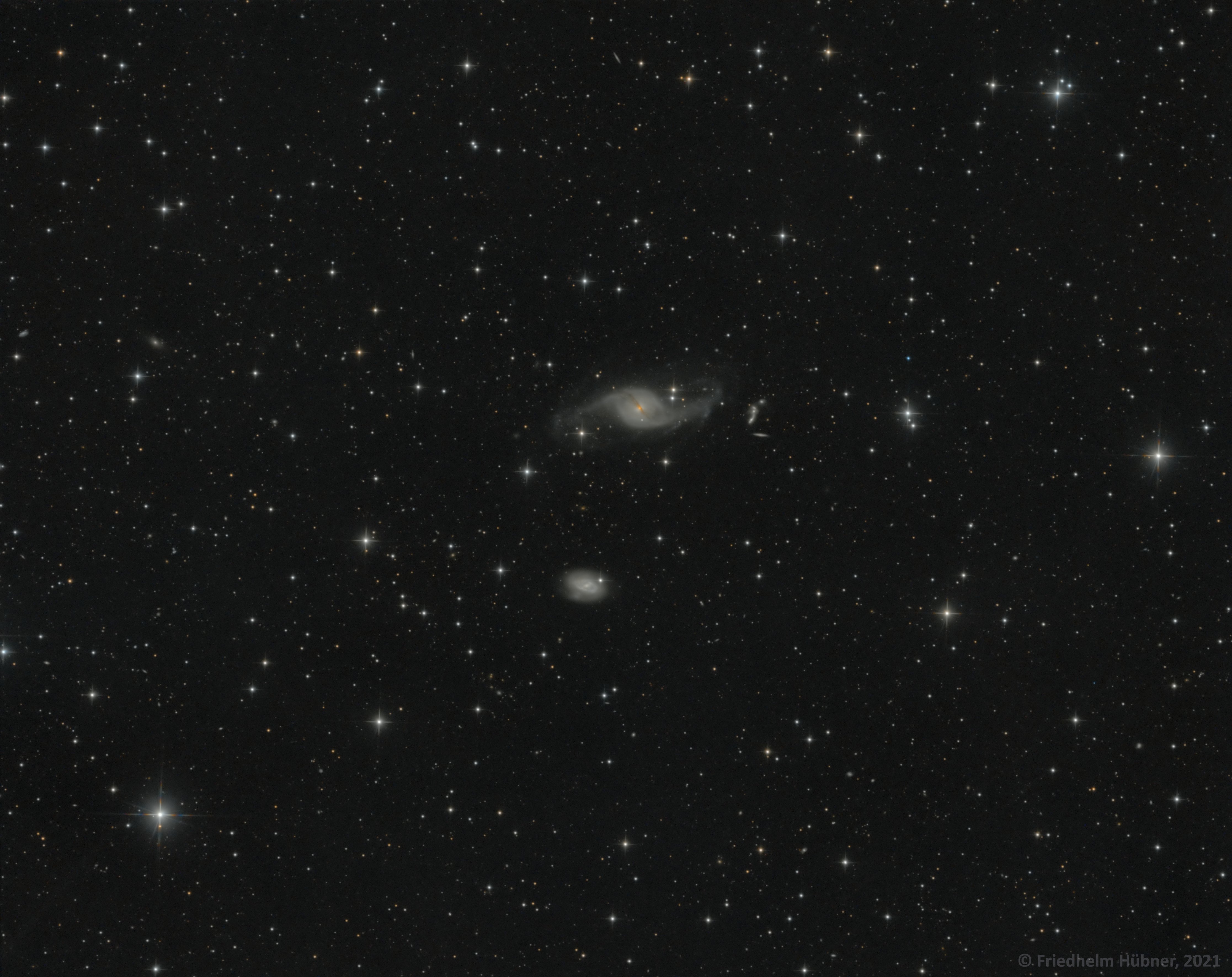 NGC 3718, NGC 3729 und Hickson 56 (UMa)