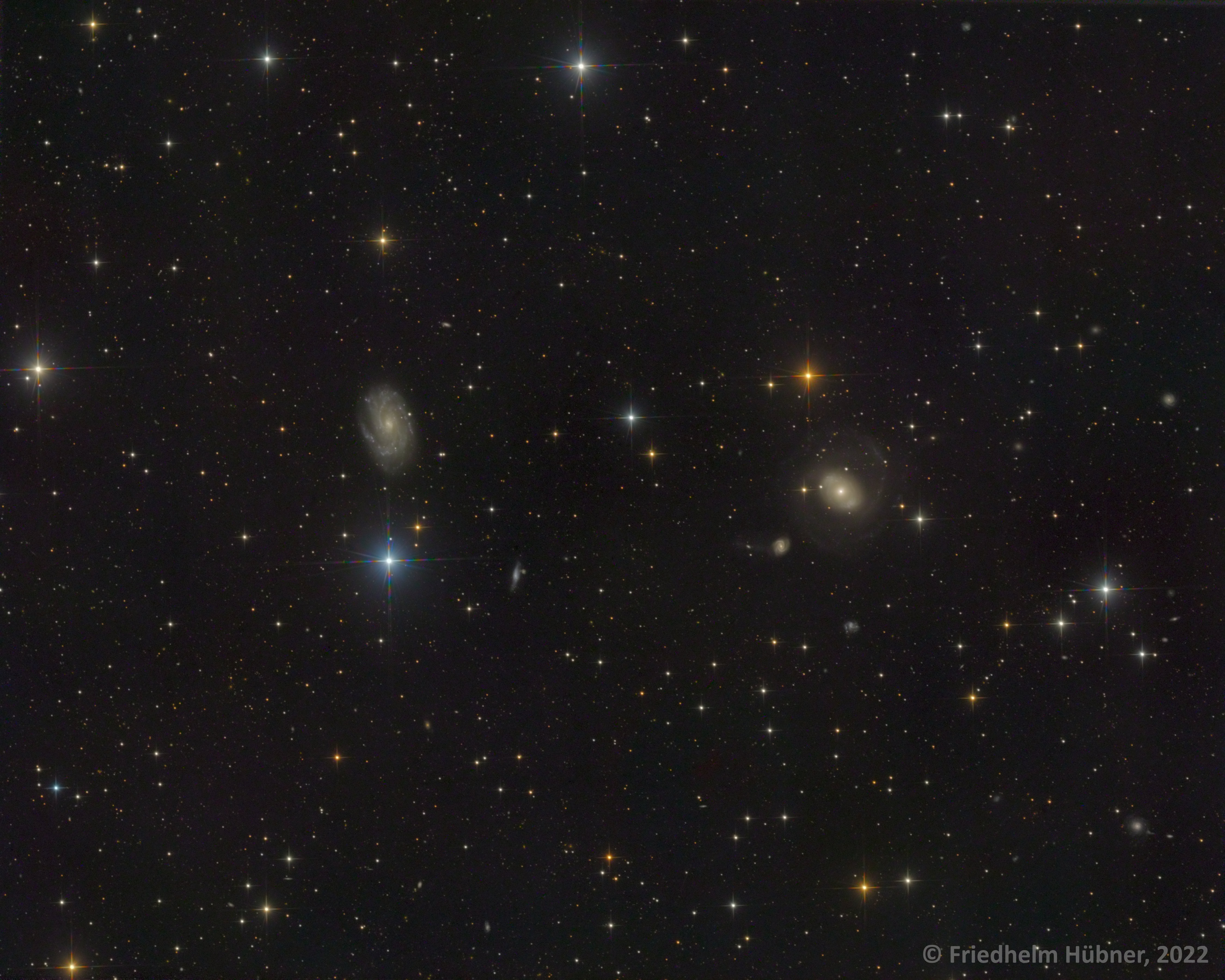 NGC 4145 und NGC 4151 (CVn)