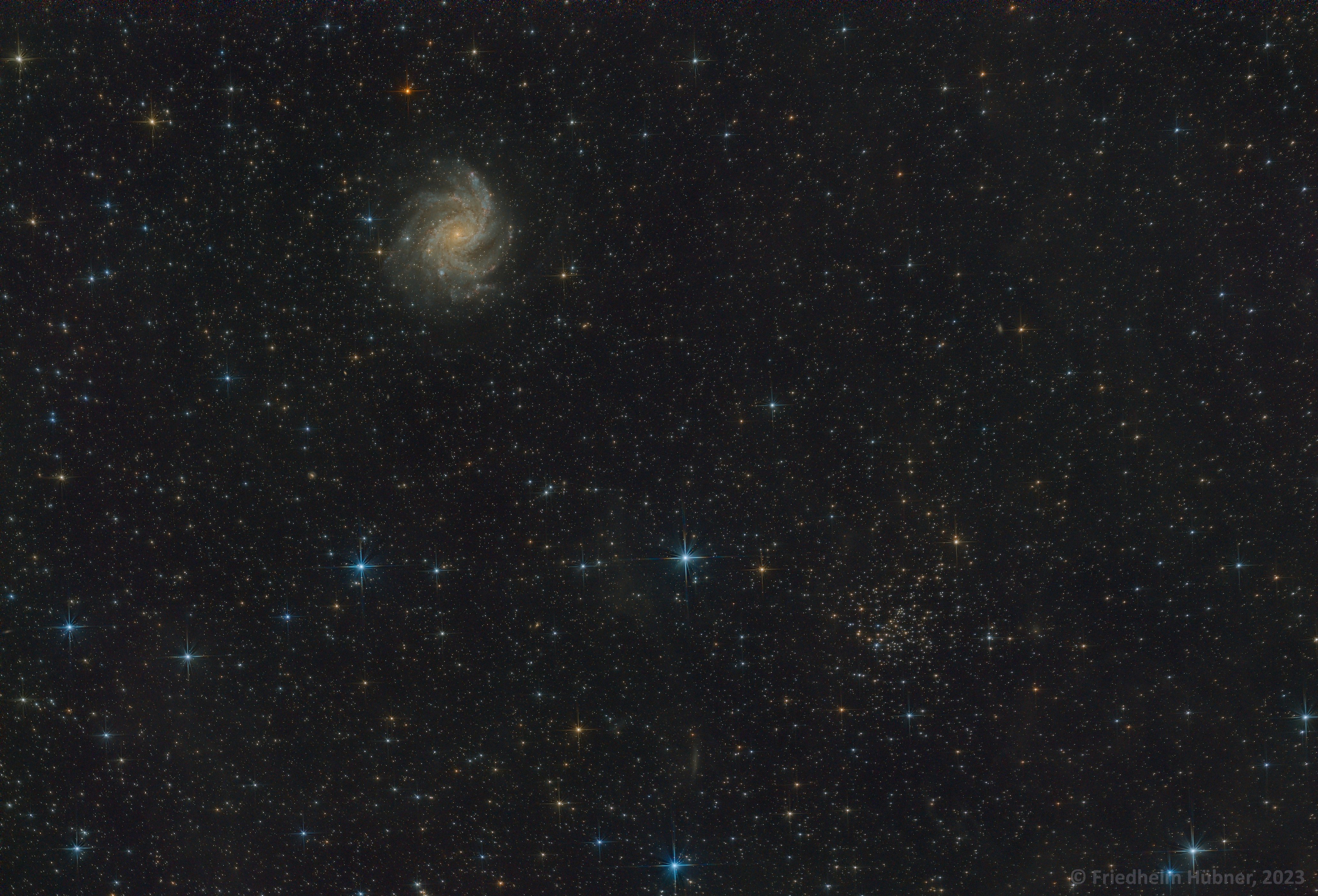 NGC 6946 and NGC 6939 (Cep)